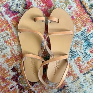 CJLA Tan Rhodes Sandals
